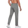 imageCOOFANDY Mens Sweatpants Open Bottom Lightweight Athletic Running Joggers Gym Workout Pants with Zipper PocketsDark Grey