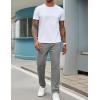 imageCOOFANDY Mens Sweatpants Open Bottom Lightweight Athletic Running Joggers Gym Workout Pants with Zipper PocketsDark Grey