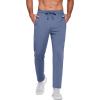 imageCOOFANDY Mens Sweatpants Open Bottom Lightweight Athletic Running Joggers Gym Workout Pants with Zipper PocketsGrey Blue