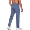 imageCOOFANDY Mens Sweatpants Open Bottom Lightweight Athletic Running Joggers Gym Workout Pants with Zipper PocketsGrey Blue