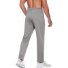 imageCOOFANDY Mens Sweatpants Open Bottom Lightweight Athletic Running Joggers Gym Workout Pants with Zipper PocketsLight Grey