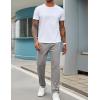imageCOOFANDY Mens Sweatpants Open Bottom Lightweight Athletic Running Joggers Gym Workout Pants with Zipper PocketsLight Grey
