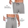 imageCOOFANDY Mens Sweatpants Open Bottom Lightweight Athletic Running Joggers Gym Workout Pants with Zipper PocketsLight Grey