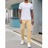 imageCOOFANDY Mens Sweatpants Open Bottom Lightweight Athletic Running Joggers Gym Workout Pants with Zipper PocketsLight Khaki
