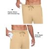 imageCOOFANDY Mens Sweatpants Open Bottom Lightweight Athletic Running Joggers Gym Workout Pants with Zipper PocketsLight Khaki