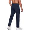 imageCOOFANDY Mens Sweatpants Open Bottom Lightweight Athletic Running Joggers Gym Workout Pants with Zipper PocketsNavy Blue