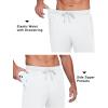 imageCOOFANDY Mens Sweatpants Open Bottom Lightweight Athletic Running Joggers Gym Workout Pants with Zipper PocketsWhite