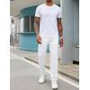 imageCOOFANDY Mens Sweatpants Open Bottom Lightweight Athletic Running Joggers Gym Workout Pants with Zipper PocketsWhite