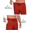 imageCOOFANDY Mens Sweatpants Open Bottom Lightweight Athletic Running Joggers Gym Workout Pants with Zipper PocketsWine Red