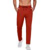 imageCOOFANDY Mens Sweatpants Open Bottom Lightweight Athletic Running Joggers Gym Workout Pants with Zipper PocketsWine Red