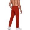 imageCOOFANDY Mens Sweatpants Open Bottom Lightweight Athletic Running Joggers Gym Workout Pants with Zipper PocketsWine Red