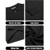 imageCOOFANDY Mens Knit Polo Sweater Casual Long Sleeve Quarter Zip Polo Sweater Classic Golf ShirtsBlack