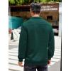 imageCOOFANDY Mens Quarter Sweatshirt Quilted Long Sleeve Mock Neck Active Sweater Waffle Pullover Polo Shirts With PocketsGreen