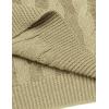 imageCOOFANDY Mens Shawl Collar Pullover Sweater Slim Fit Casual Button Cable Knit SweatersDark Khaki