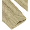 imageCOOFANDY Mens Shawl Collar Pullover Sweater Slim Fit Casual Button Cable Knit SweatersDark Khaki