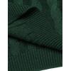 imageCOOFANDY Mens Shawl Collar Pullover Sweater Slim Fit Casual Button Cable Knit SweatersGreen