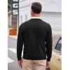 imageCOOFANDY Mens V Neck Dress Sweater Knit Long Sleeve Slim Fit Sweaters Fashion Pullover SweaterBlack