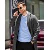 imageCOOFANDY Mens V Neck Dress Sweater Knit Long Sleeve Slim Fit Sweaters Fashion Pullover SweaterBlue