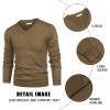 imageCOOFANDY Mens V Neck Dress Sweater Knit Long Sleeve Slim Fit Sweaters Fashion Pullover SweaterBrown