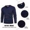 imageCOOFANDY Mens V Neck Dress Sweater Knit Long Sleeve Slim Fit Sweaters Fashion Pullover SweaterNavy Blue