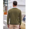 imageCOOFANDY Mens V Neck Dress Sweater Knit Long Sleeve Slim Fit Sweaters Fashion Pullover SweaterNew Green