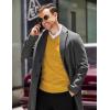 imageCOOFANDY Mens V Neck Dress Sweater Knit Long Sleeve Slim Fit Sweaters Fashion Pullover SweaterYellow