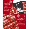 imageCOOFANDY Mens Christmas Vest Tie Set 3PC Paisley Jacquard Waistcoat and Necktie Pocket Square for Holiday Party WeddingChristmas Reindeer Snowflake