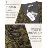 imageCOOFANDY Mens Christmas Vest Tie Set 3PC Paisley Jacquard Waistcoat and Necktie Pocket Square for Holiday Party WeddingGolden Paisley