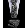 imageCOOFANDY Mens Christmas Vest Tie Set 3PC Paisley Jacquard Waistcoat and Necktie Pocket Square for Holiday Party WeddingLight Silver