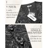 imageCOOFANDY Mens Christmas Vest Tie Set 3PC Paisley Jacquard Waistcoat and Necktie Pocket Square for Holiday Party WeddingSilver