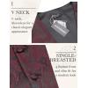 imageCOOFANDY Mens Christmas Vest Tie Set 3PC Paisley Jacquard Waistcoat and Necktie Pocket Square for Holiday Party WeddingWine Red