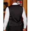imageCOOFANDY Mens Paisley Tuxedo Vest Victorian Steampunk Gothic Suit Vest Slim Fit VNeck WaistcoatBlue