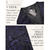 imageCOOFANDY Mens Paisley Tuxedo Vest Victorian Steampunk Gothic Suit Vest Slim Fit VNeck WaistcoatDark Purple