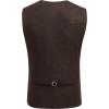 imageCOOFANDY Mens Suede Leather Vest Cowboy Western Waistcoat Casual Slim Fit Suit Vest01coffe