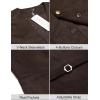 imageCOOFANDY Mens Suede Leather Vest Cowboy Western Waistcoat Casual Slim Fit Suit Vest01coffe