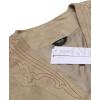 imageCOOFANDY Mens Suede Leather Vest Cowboy Western Waistcoat Casual Slim Fit Suit VestBeige With Pattern