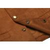 imageCOOFANDY Mens Suede Leather Vest Cowboy Western Waistcoat Casual Slim Fit Suit VestBrown