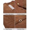 imageCOOFANDY Mens Suede Leather Vest Cowboy Western Waistcoat Casual Slim Fit Suit VestBrown