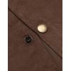 imageCOOFANDY Mens Suede Leather Vest Cowboy Western Waistcoat Casual Slim Fit Suit VestCoffee With Pattern
