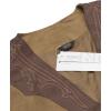 imageCOOFANDY Mens Suede Leather Vest Cowboy Western Waistcoat Casual Slim Fit Suit VestCoffekhakiwith Pattern
