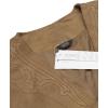 imageCOOFANDY Mens Suede Leather Vest Cowboy Western Waistcoat Casual Slim Fit Suit VestKhaki With Pattern