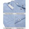 imageCOOFANDY Mens Suede Leather Vest Cowboy Western Waistcoat Casual Slim Fit Suit VestLight Blue