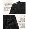 imageCOOFANDY Mens Suit Vest Paisley Floral Victorian Vests Gothic Steampunk Formal Waistcoat Tuxedo Vests with Notched LapelsBlack Paisley