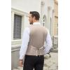 imageCOOFANDY Mens Suit Vest Slim Fit Business Formal Waistcoat Casual Dress VestChampagne