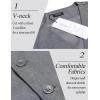 imageCOOFANDY Mens Suit Vest Slim Fit Business Formal Waistcoat Casual Dress VestGray