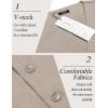imageCOOFANDY Mens Suit Vest Slim Fit Business Formal Waistcoat Casual Dress VestLight Khaki