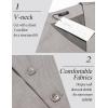 imageCOOFANDY Mens Suit Vest Slim Fit Business Formal Waistcoat Casual Dress VestMoon Grey