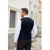 imageCOOFANDY Mens Suit Vest Slim Fit Business Formal Waistcoat Casual Dress VestNavy Blue