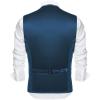 imageCOOFANDY Mens Suit Vest Slim Fit Business Formal Waistcoat Casual Dress VestPeacock Blue