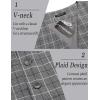 imageCOOFANDY Mens Suit Vest Slim Fit Business Formal Waistcoat Casual Dress VestPlaid Grey